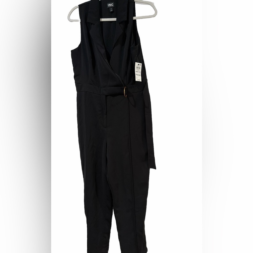 INC International Concepts Black Jumpsuit